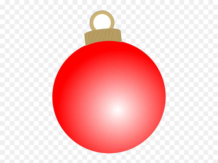 Red Christmas Ornament Clipart Jpg - Clipartix Ornament Clip Art Png,Ornament Vector Png