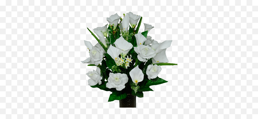 White Rose And Calla Lily Mix Png