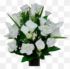White Rose And Calla Lily Mix Png