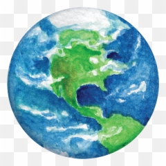 Download Watercolour Planets Individual Wall Decals - Watercolor Transparent Background png