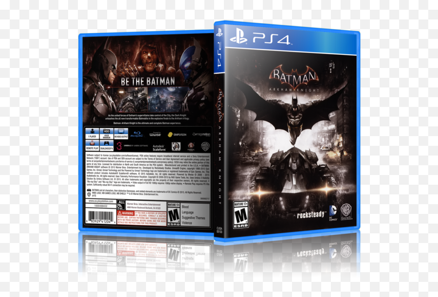 Batman Arkham Knight - Replacement Ps4 Cover And Case No Batman Arkham Knight Case Png,Batman Arkham Knight Png