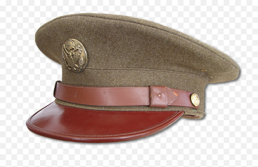 Caps Service Wool Serge Olive - Us Army Ww2 Service Cap Png,Army Hat Png