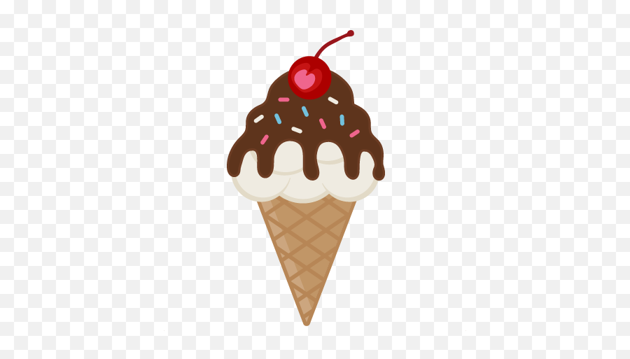 Ice Cream Cone With Sprinkles Svg Cut - Cone Ice Cream Clip Art Png,Sprinkles Png