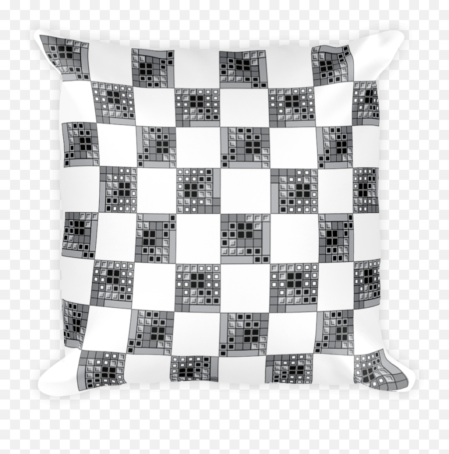 Download Hd Tetris Chess Crossover Pillow Front - Green Chess Board Clipart Gif Png,Transparent Checkerboard
