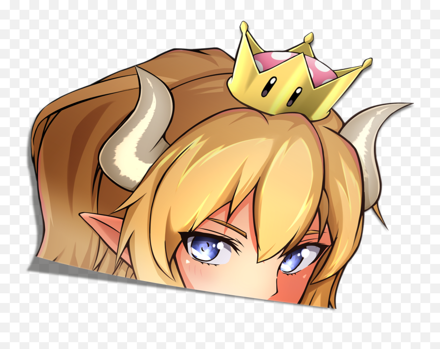 Bowsette Peeker - Fictional Character Png,Bowsette Png