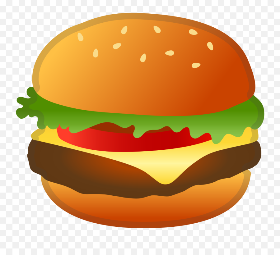 Hamburger Emoji Clipart - Burger Emoji Png,Food Emoji Transparent