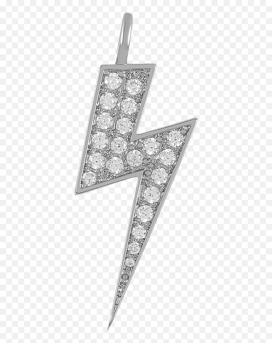 Icons Necklace Grande Lightning Bolt Charm U2013 Melinda Maria - Solid Png,Cd Baby Icon