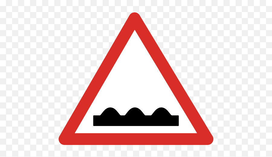 Rough Road Sign Icon Png And Svg Vector - Señales De Trafico Perfil Irregular,Road Sign Icon