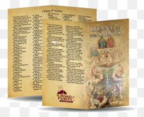 Litany Of The Saints - Prayer Card 3 Document png
