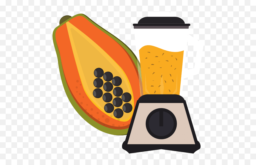 Papaya And Juice Icon - Blender Vector Png,Papaya Icon