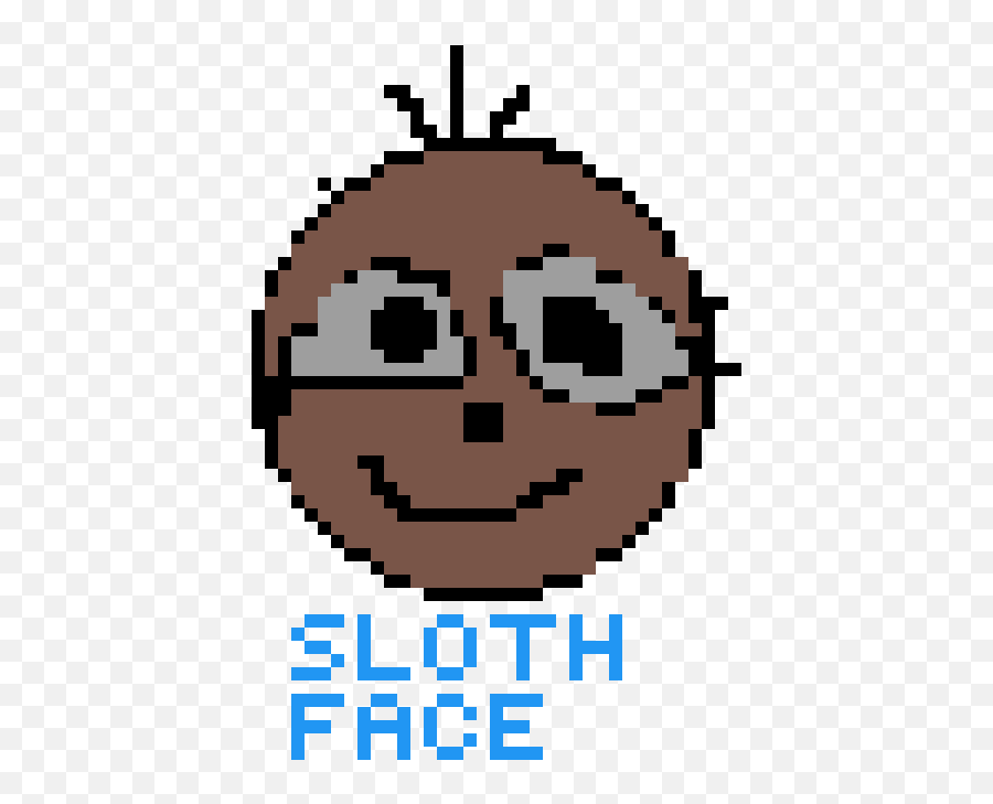 Pixilart - Sloth Face By Tigertobias Dot Png,Sloth Icon