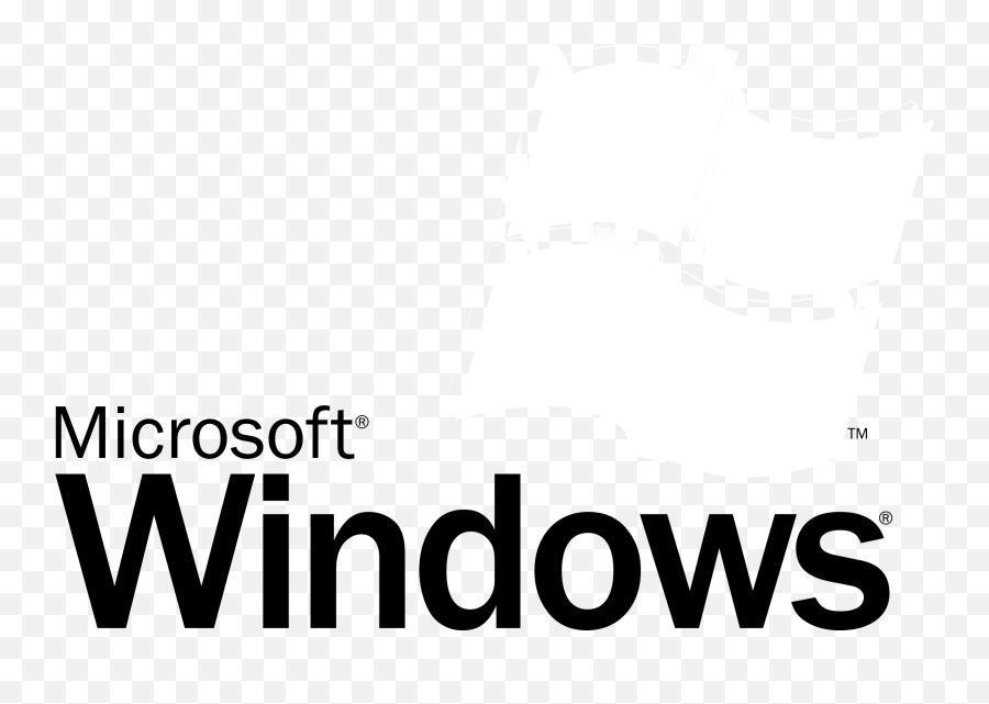 Microsoft Windows Logo Black And White - Windows Xp Png,Microsoft Logo White