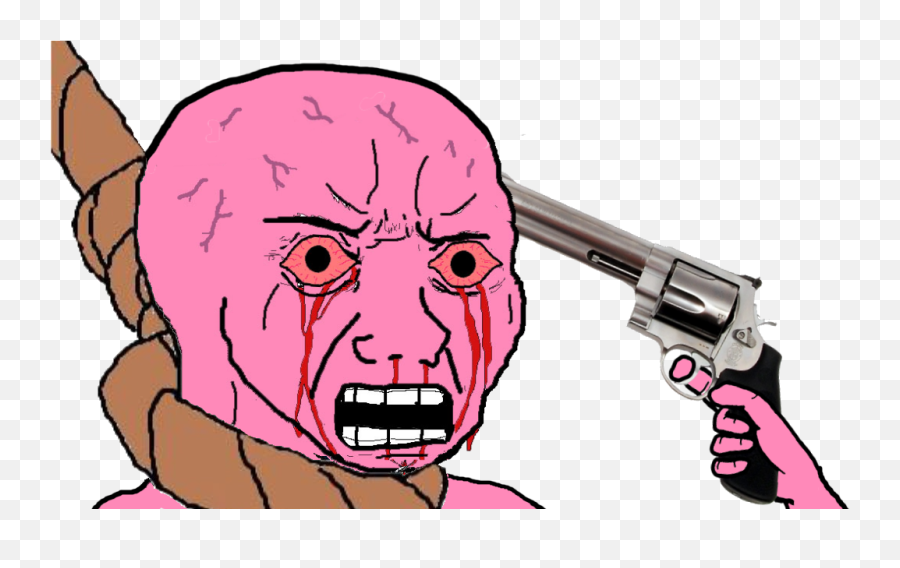 Pink Wojak - Pink Wojak Transparent Png,Red Eye Meme Png