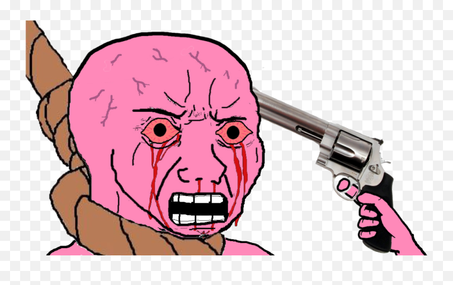 Pink Wojak - Pink Wojak Transparent Png,Red Eye Meme Png - free ...