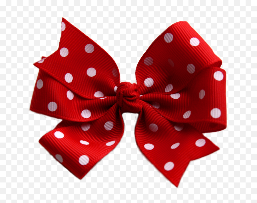 Download Free Polka Dots Bow Png Clipart Tie - Bow Tie Red And White Png,White Bow Png