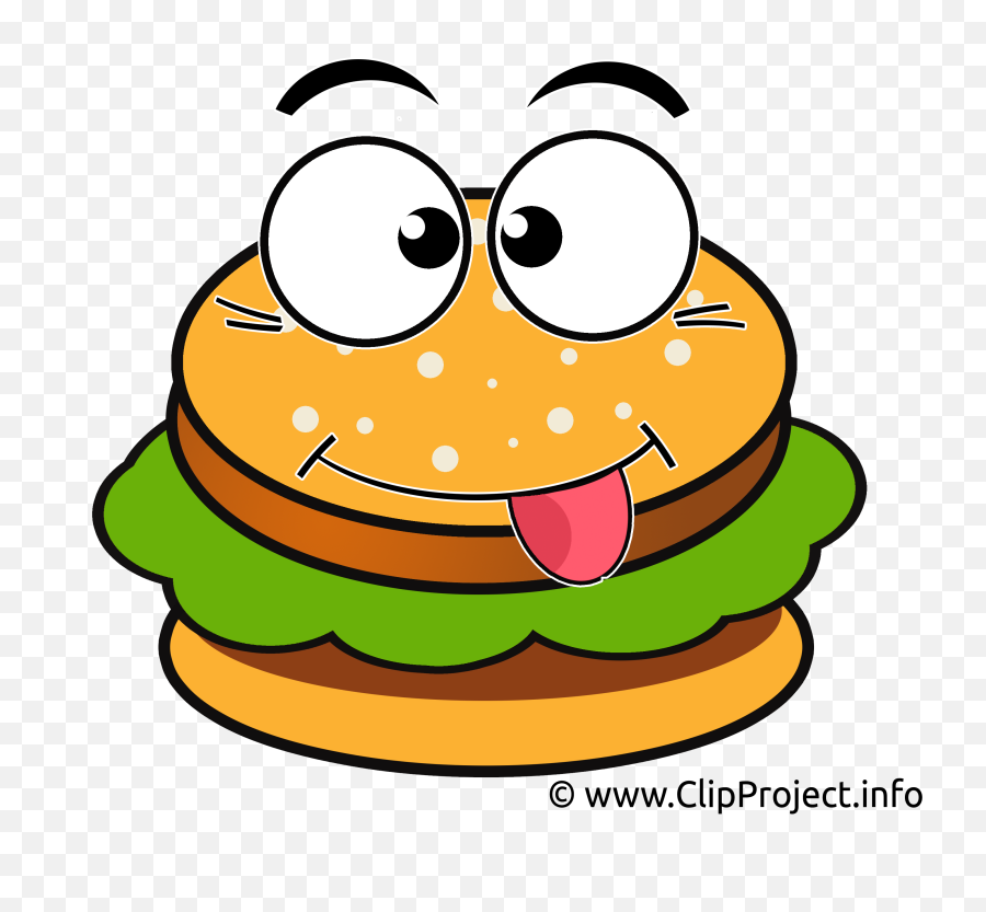 Burger Clip Art - Burger Face Clip Art Png Download Full Cartoon Clip Art Hamburger,Cartoon Burger Png