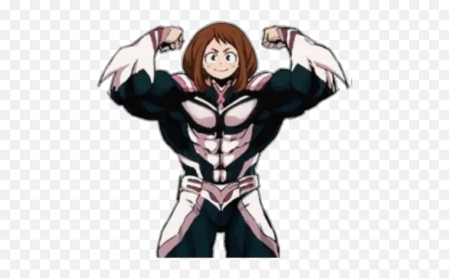 Ochako Uraraka Stickers For Whatsapp - Cursed Anime Png,Yaoi Funny Icon