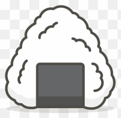 Rice Ball Emoji Clipart - Icon Png Download