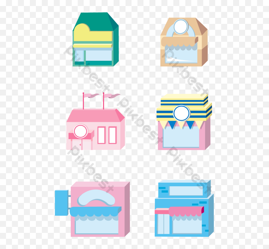 Pixel House Shop Icon Ai Free Download - Pikbest Horizontal Png,Pixel Icon Png