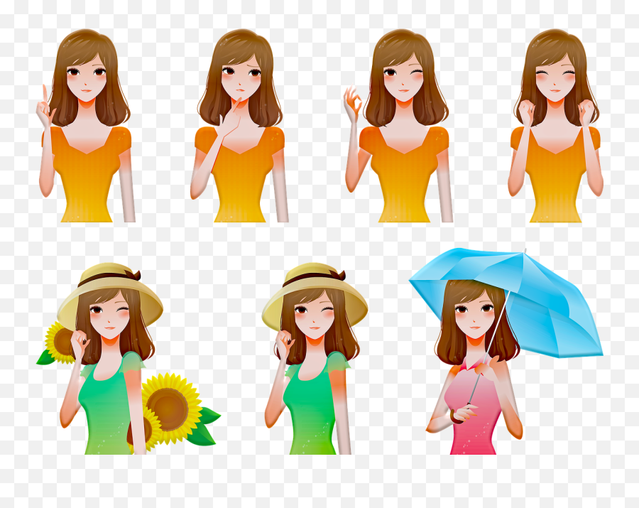 Girlu0027s Heads Girl Avatar - Free Image On Pixabay Png,Teenager Icon