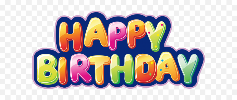 Happy Birthday Text Png Clip Art Image - Clip Art,Happy Png
