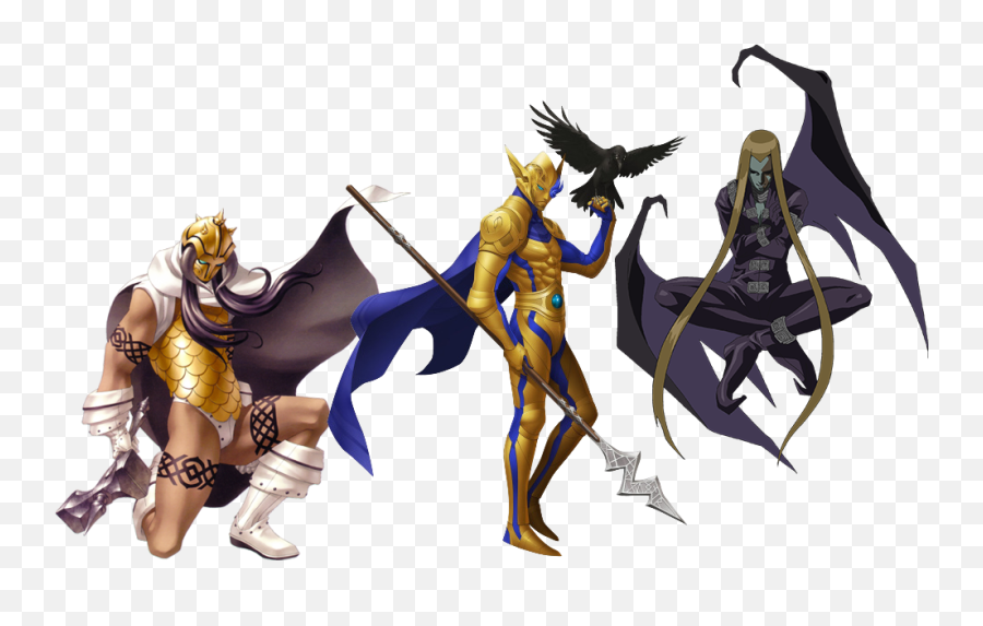 Odin Thor And Loki - Shin Megami Tensei Loki Png,Odin Png