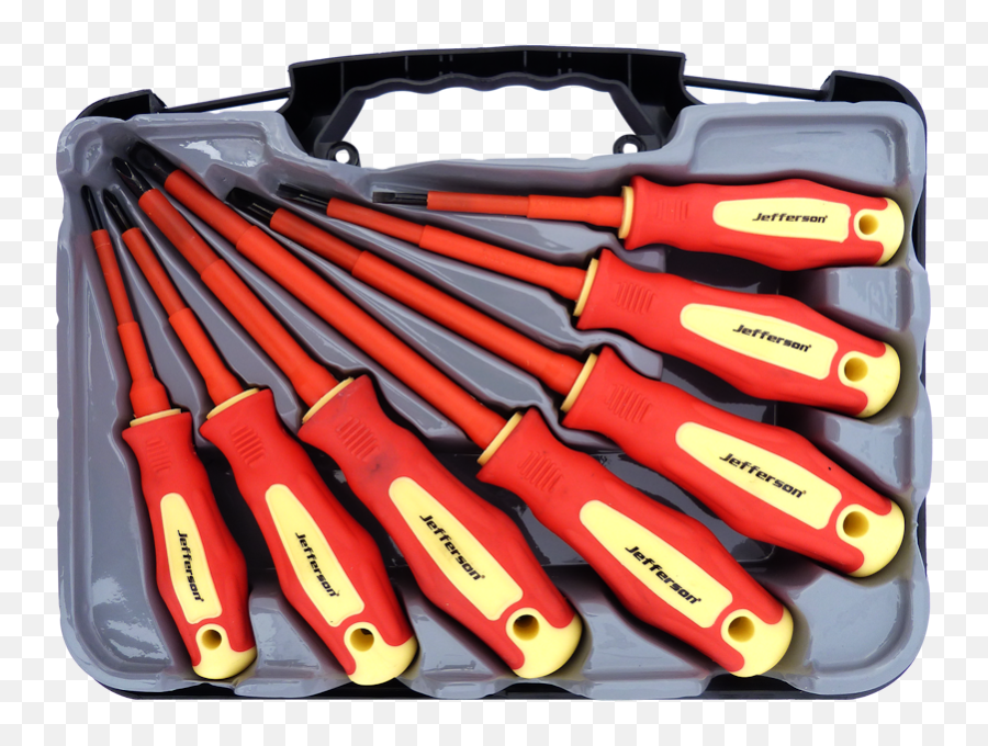 Download Jefferson 7 Pc Insulated Screwdriver Set - Full Hand Tool Png,Screw Driver Png