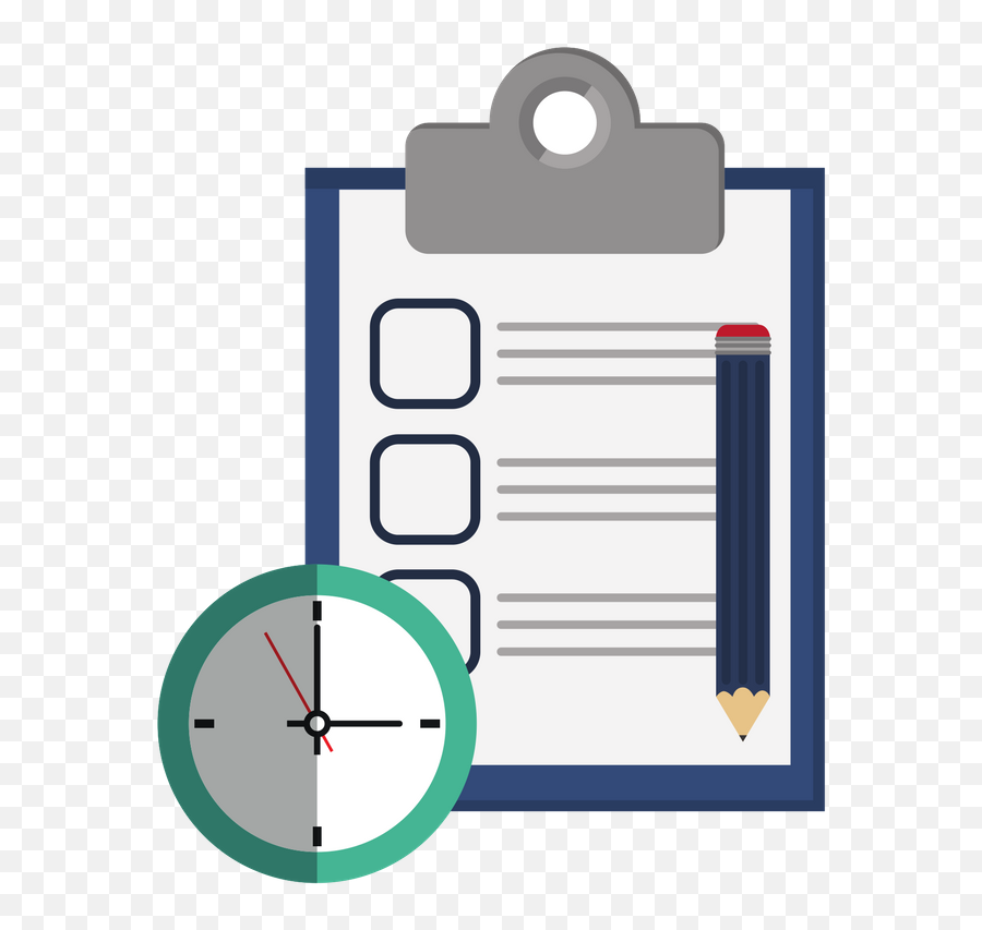 Conclusion Clipart Project - Clock And A Checklist Png,Conclusion Png