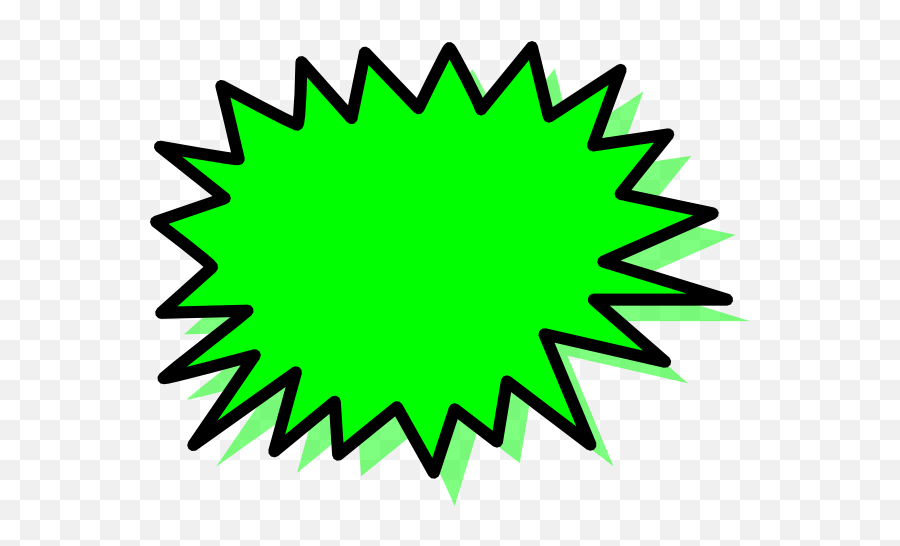 Green Explosion Blank Pow Png Clip Arts - Pow Png,Explosion Clipart Png