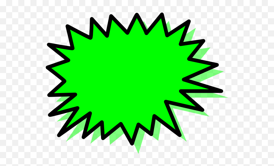 Green Explosion Blank Pow Png Clip Arts - Pow Png,Explosion Clipart Png ...