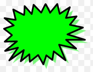 Green Explosion Blank Pow Png Clip Arts