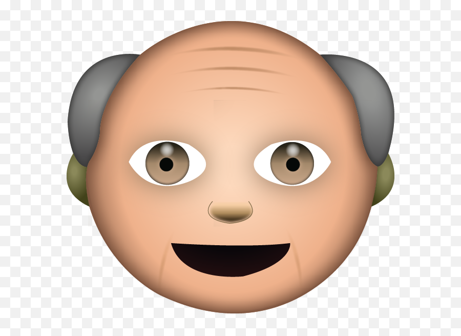 Download White Grandpa Emoji - Grandpa Emoji Png,Family Emoji Png