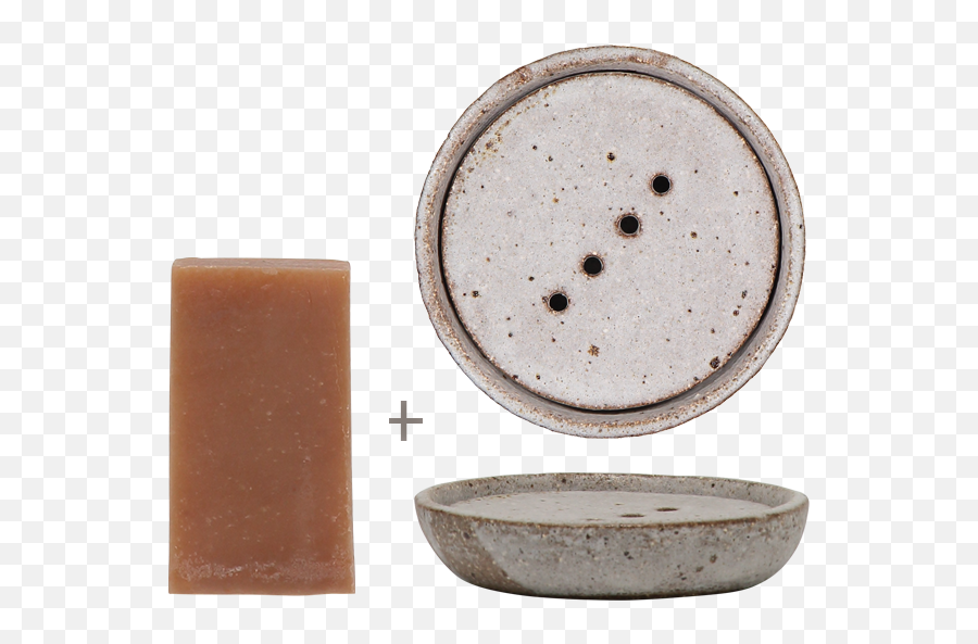 Clay Soap Dish Stone Complimentary Cleansing Bar - Bar Soap Png,Sans Head Png