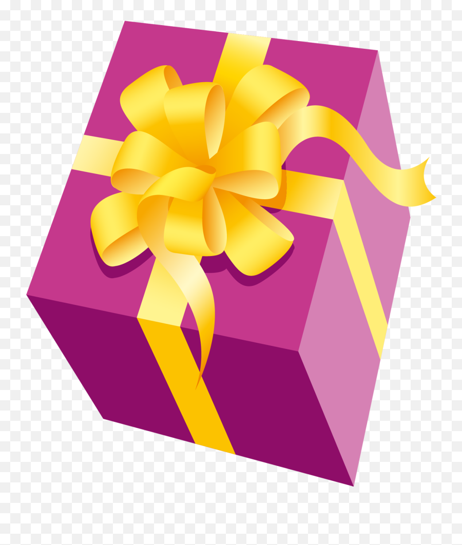 Gift Box Png Image Free Download - Gift Pink And Yellow,Birthday Present Png