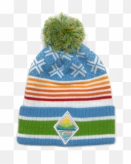 Baby Blue Colorful Colorado Beanie - Beanie Png,Beanie Png