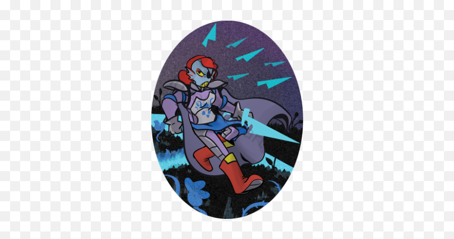Undertale Undyne Charm - Cartoon Png,Undyne Png