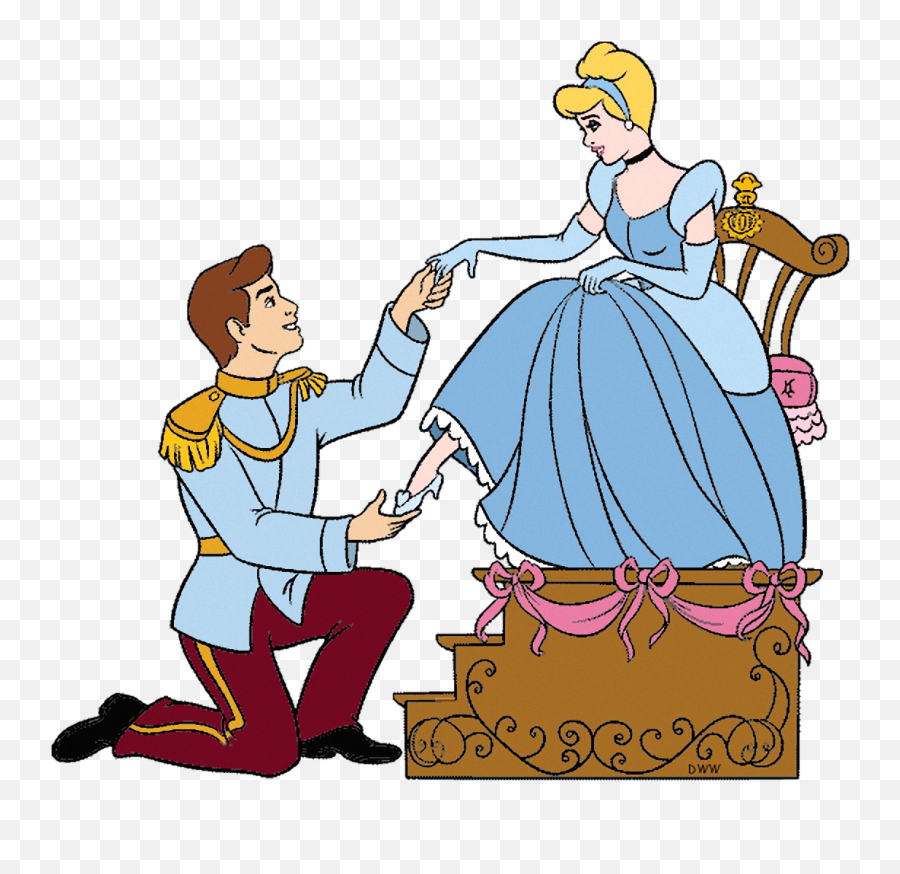 Cinderella Disney Princess Clip Art - Cinderella And Glass Slipper Png,Cinderella Png