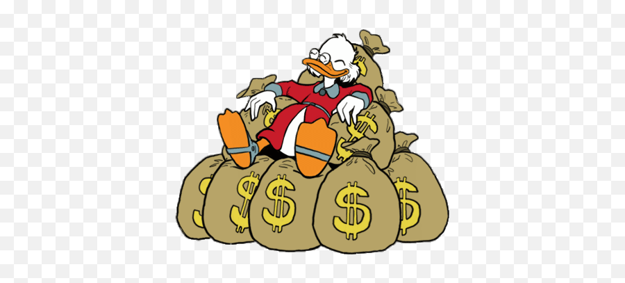 Ducktales Scrooge Mcduck Lying - Scrooge Mcduck Money Bags Png,Scrooge Mcduck Png