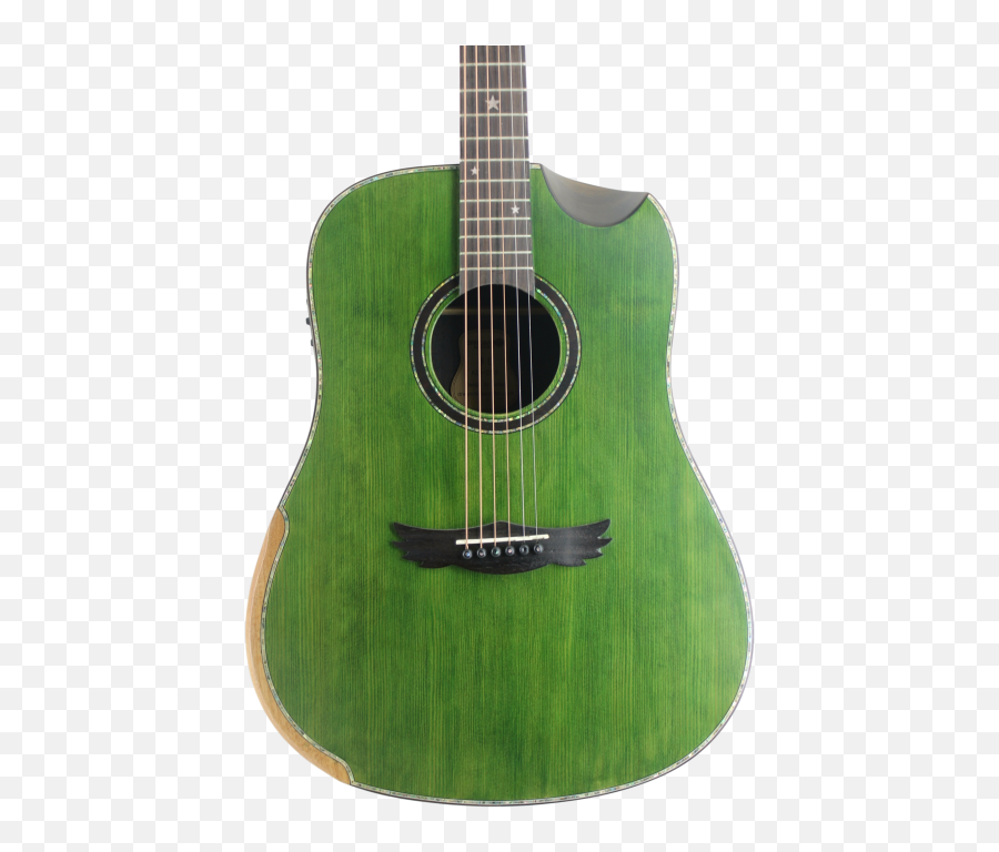 Download Dream Maker Acoustic Guitar Ku280e Green Solid - Acoustic Guitar Png,Acoustic Guitar Transparent Background
