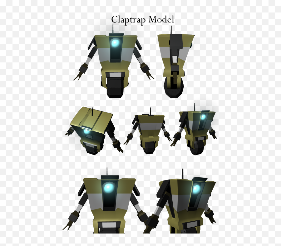 Model Of Claptrap From Borderlands - Illustration Png,Borderlands Png