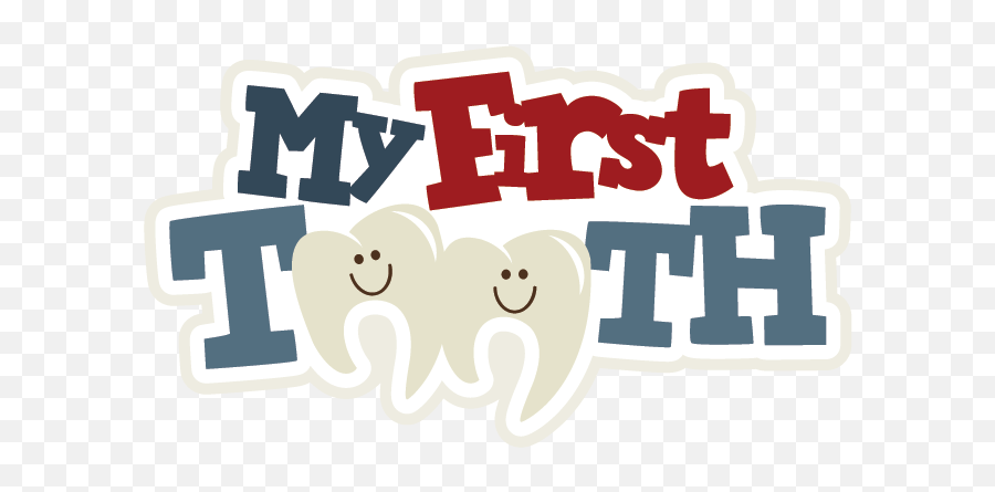 My First Tooth Svg Scrapbook Title Files For - First Tooth Clip Art Png,1st Png