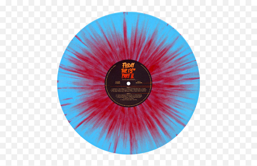 Download Friday The 13th Part Ii - Friday The 13th Part 2 Blue Red Splatter Vinyl Png,Friday The 13th Logo Png