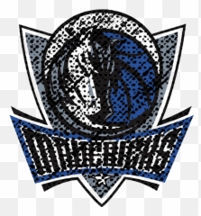 Dallas Mavericks 2001 Present Primary Logo Distressed - Sticker png