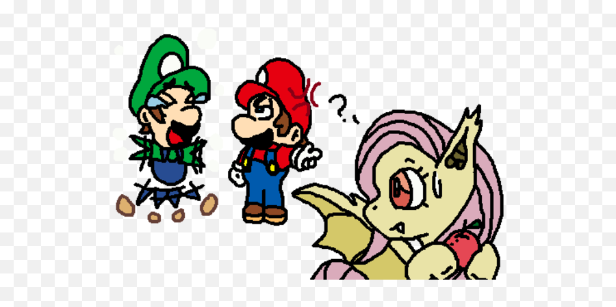 Luigi Mario Help My Little Pony Friendship Is Magic - Mario My Little Pony Png,Luigi Transparent Background
