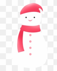 Download Transparent Cute Snowman Png - Happy