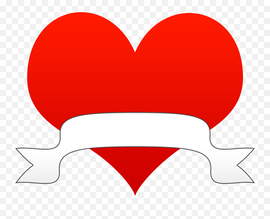 Heart Clipart Free Clip Art Of Hearts - Clip Heart With Ribbon Clipart Png,Hearts Clipart Png