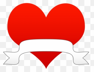 Heart Clipart Free Art Of Hearts - With Ribbon png