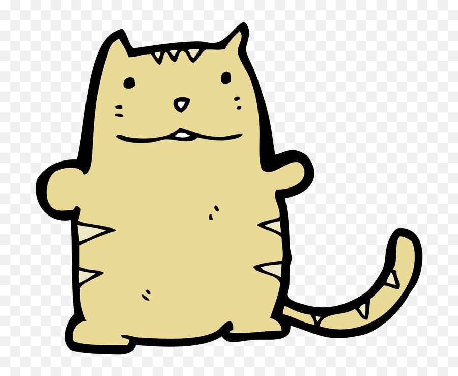 Cat Whiskers Cartoon Clip Art - Fat Cat Cartoon Png,Lazy Png