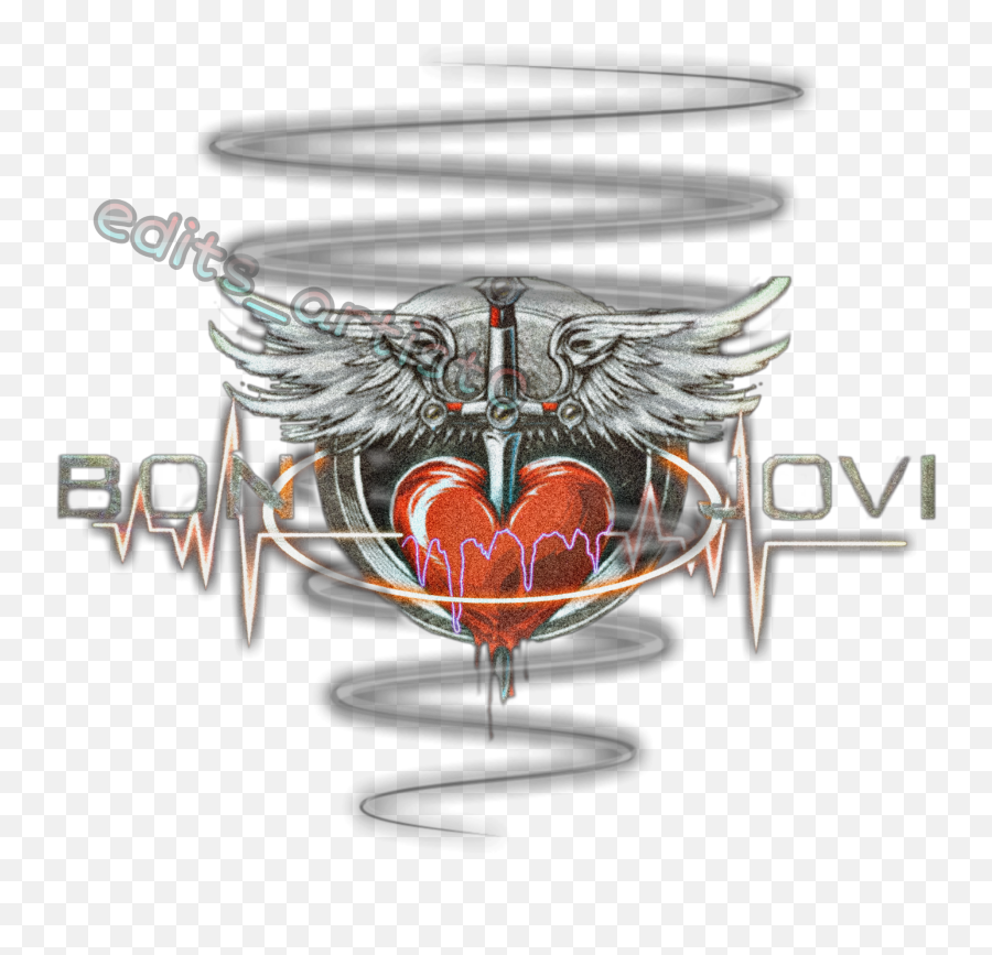 Bonjovi Bon Jovi Heart Sticker - Sello De Bon Jovi Png,Bon Jovi Logo