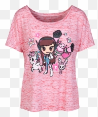 Tokidoki X Overwatch Dva Shirt - Womenu0027s Blizzard Gear Rokko Garden Terrace png